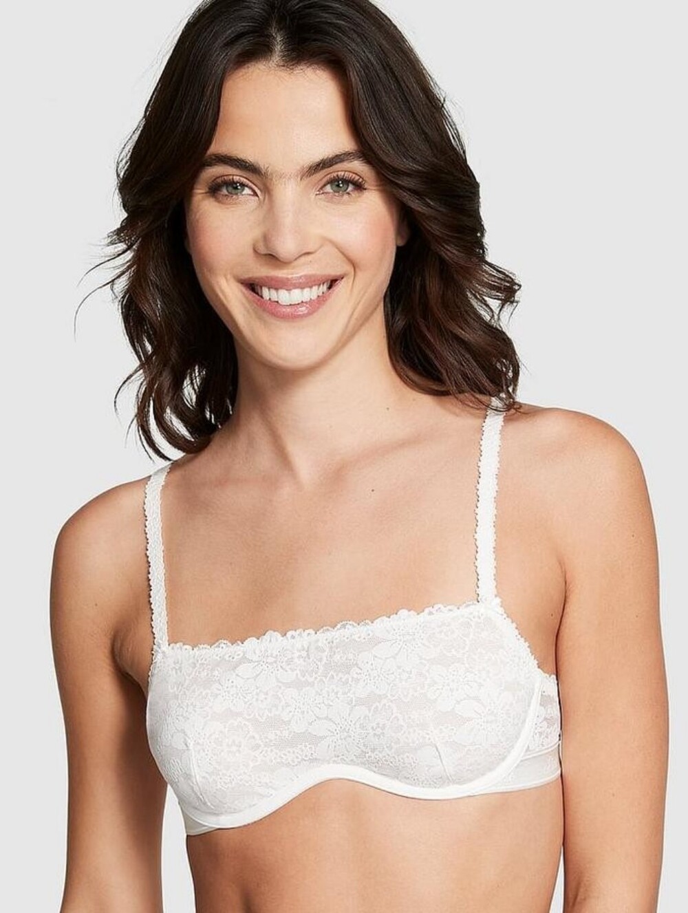 PINK By Victoria Secret Wink Unlined Scoop Bra - Coconut White